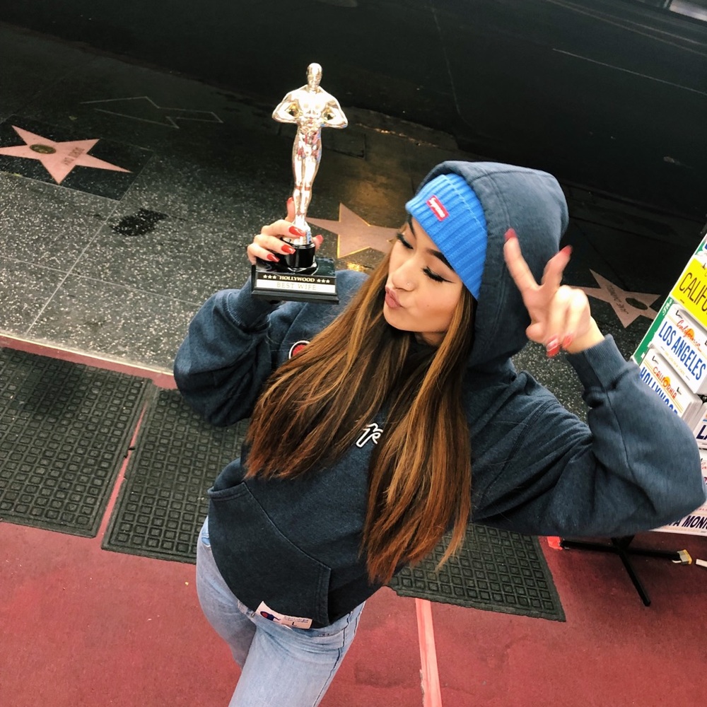 Blue supreme beanie